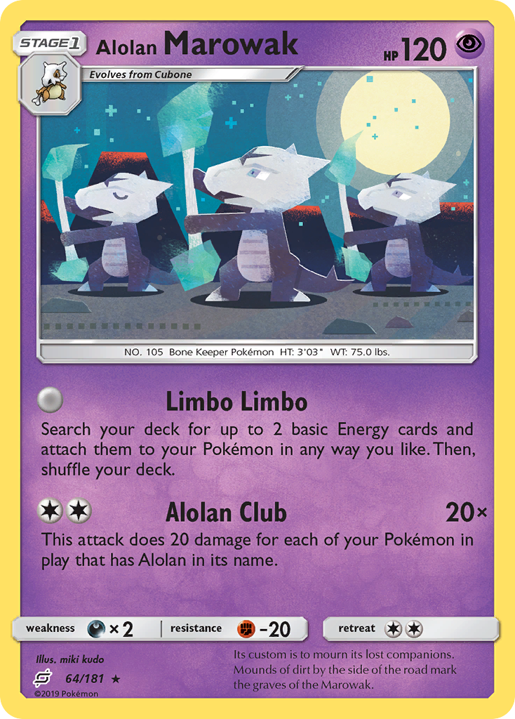 Alolan Marowak 64/181 - SM  Team Up