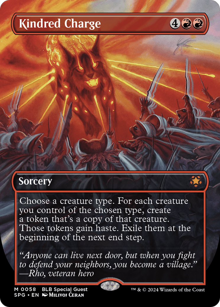 Kindred Charge (Borderless) - Special Guests Foil