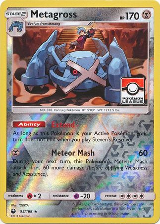 Metagross - 95/168 (Pokemon League) 95 - League & Championship Cards Reverse Holofoil
