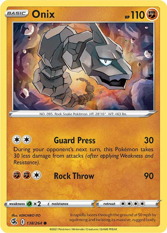 Onix 138/264 - SWSH08 Fusion Strike