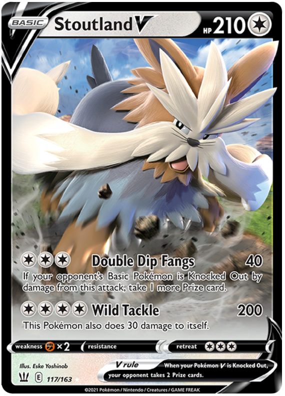 Stoutland V 117/163 - SWSH05 Battle Styles Holofoil