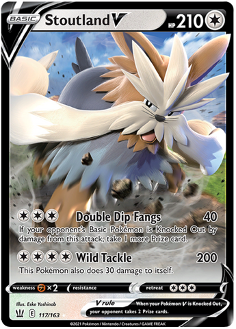 Stoutland V 117/163 - SWSH05 Battle Styles Holofoil