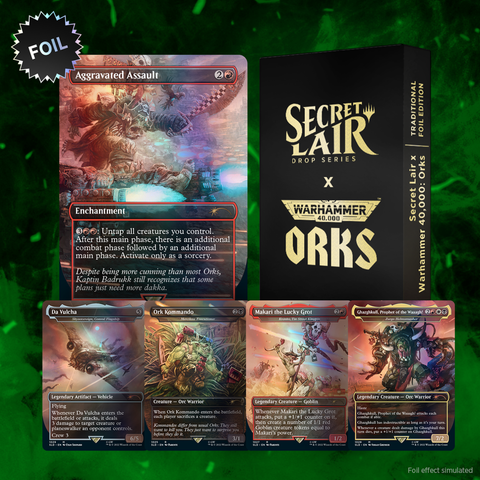 Secret Lair Drop Series Warhammer 40k Orks Foil
