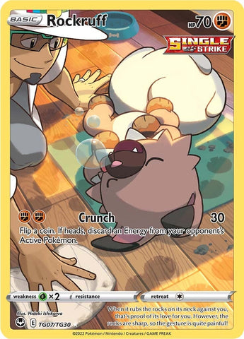 Rockruff TG07/30 - SWSH12 Silver Tempest Trainer Gallery Holofoil