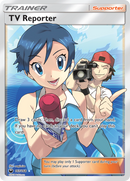 TV Reporter (Full Art)/168 - SM  Celestial Storm Holofoil