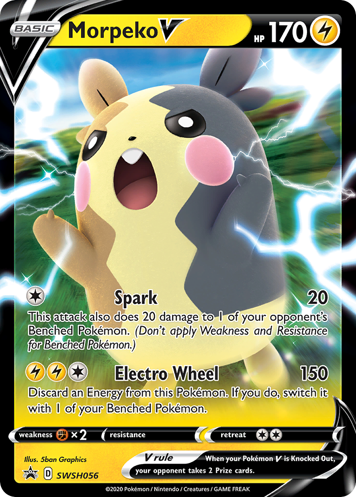 Morpeko V - SWSH056 SWSH056/307 - SWSH Sword & Shield Promo Cards Holofoil