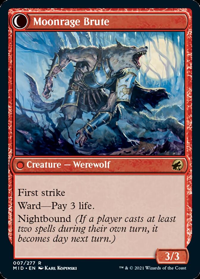 Brutal Cathar (MID-007) - Innistrad: Midnight Hunt: (Double Faced Transform)