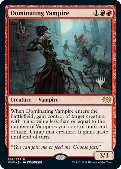 Dominating Vampire (PPNEO-) - Innistrad: Crimson Vow Promos