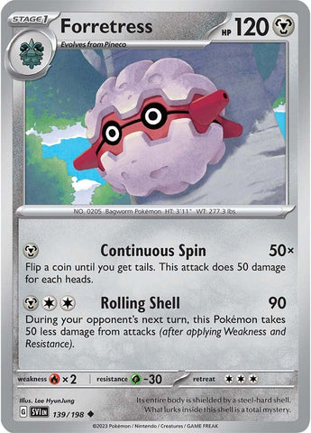 Forretress 139 - SV01 Scarlet & Violet Base Set