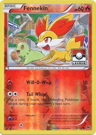 Fennekin - 10/124 (Pokemon League) 10 - League & Championship Cards Reverse Holofoil