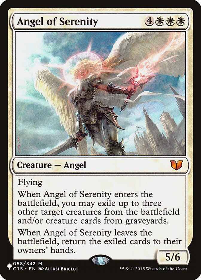 Angel of Serenity (C15) (LIST-058/342) - The List