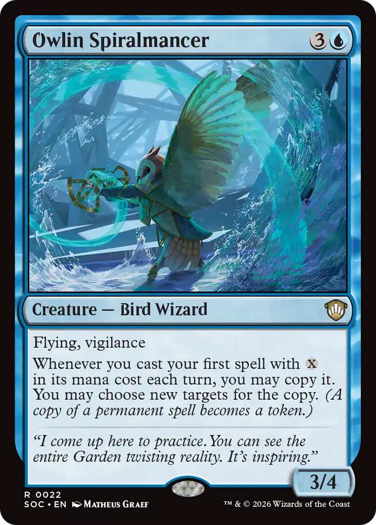 Owlin Spiralmancer [Secrets of Strixhaven Commander]