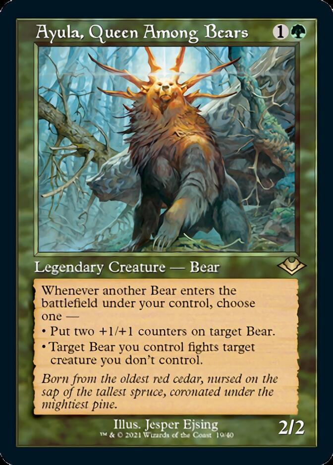 Ayula, Queen Among Bears (Retro Frame) (MH1-019) - Modern Horizons 1 Timeshifts Foil