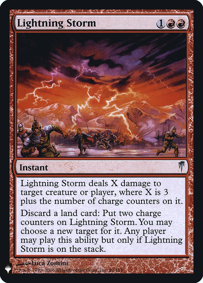 Lightning Storm (LIST-089) - The List Foil