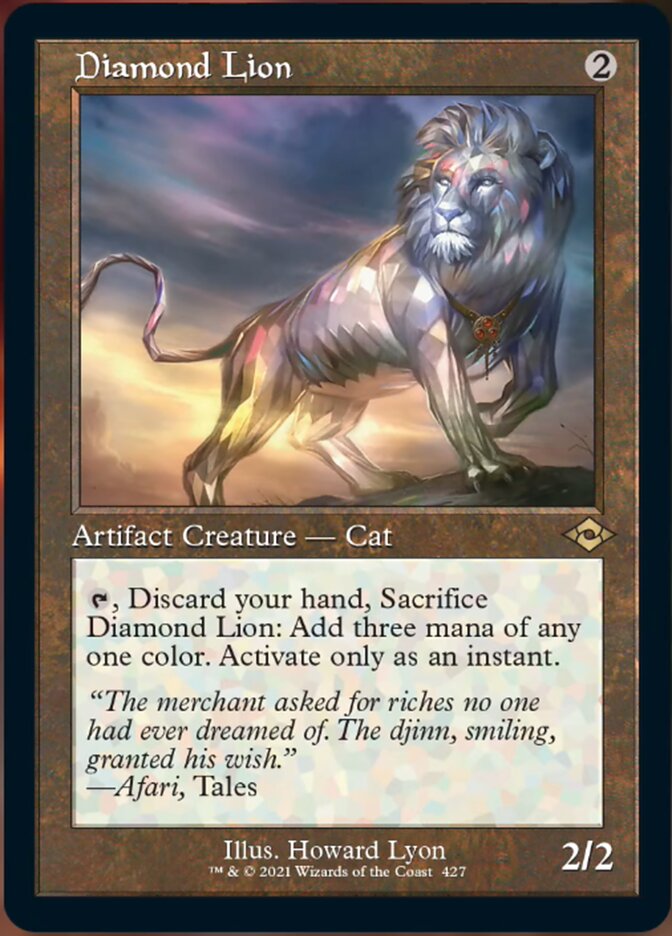 Diamond Lion (Retro Frame) (MH2-427) - Modern Horizons 2