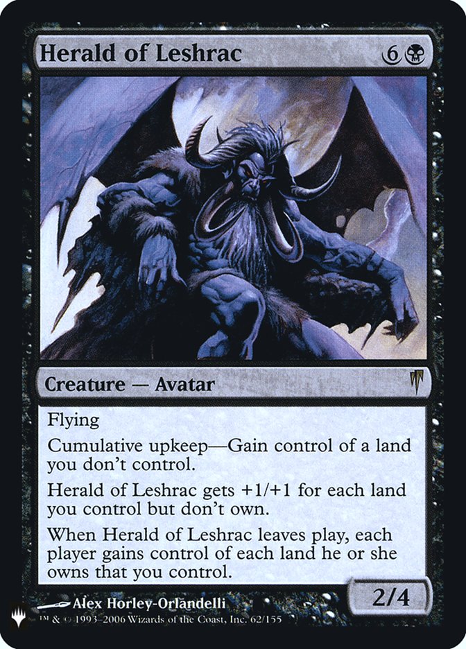 Herald of Leshrac (LIST-062) - The List Foil