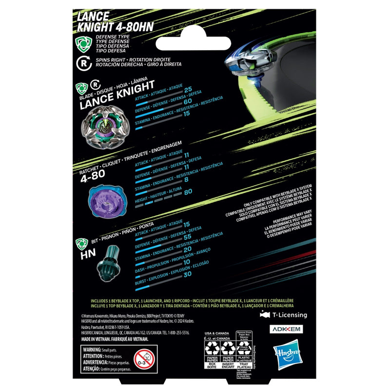Beyblade X Lance Knight 4-80HN Starter Pack