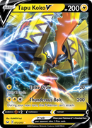 Tapu Koko V 72/202 - SWSH01 Sword & Shield Base Set Holofoil