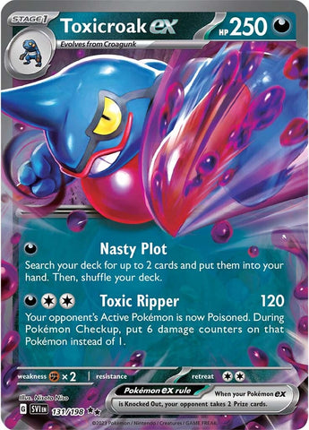 Toxicroak ex - 131/198 131 - SV01 Scarlet & Violet Base Set Holofoil
