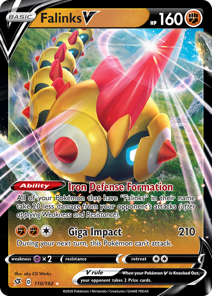 Falinks V 110/192 - SWSH02 Rebel Clash Holofoil