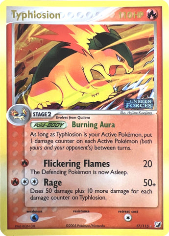 Typhlosion/115 - Unseen Forces Reverse Holofoil