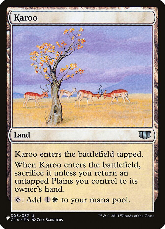 Karoo (C14) (LIST-303/337) - The List