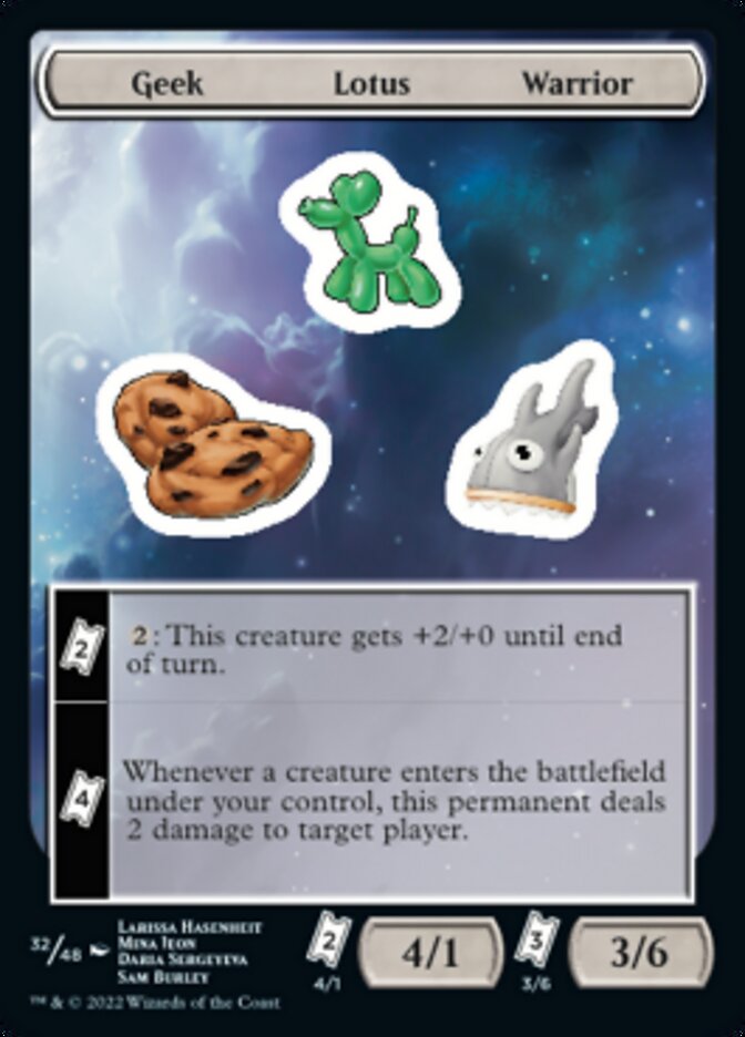 Geek Lotus Warrior (UNF-032) - Unfinity Sticker Sheets