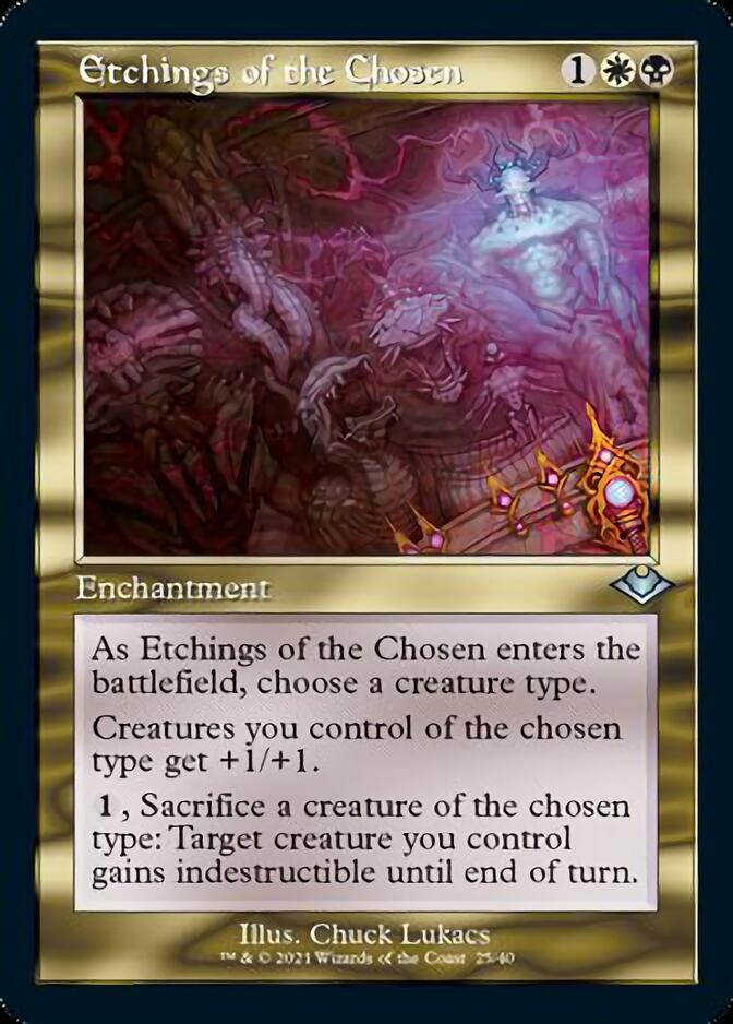 Etchings of the Chosen (Retro Frame) (MH1-025) - Modern Horizons 1 Timeshifts Foil