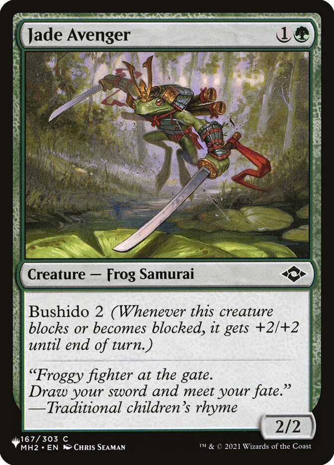 Jade Avenger (LIST-167/303) - The List