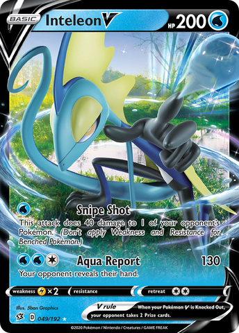 Inteleon V 49/192 - SWSH02 Rebel Clash Holofoil