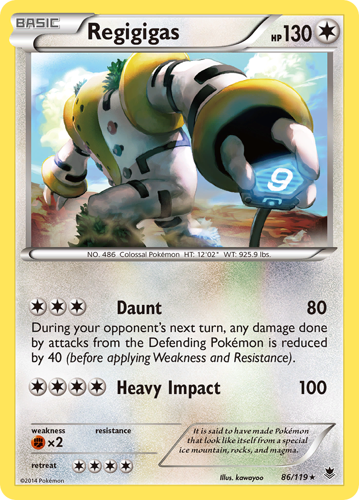 Regigigas/119 - XY  Phantom Forces Holofoil