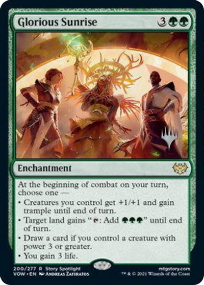 Glorious Sunrise (PPDMU-200) - Innistrad: Crimson Vow Promos