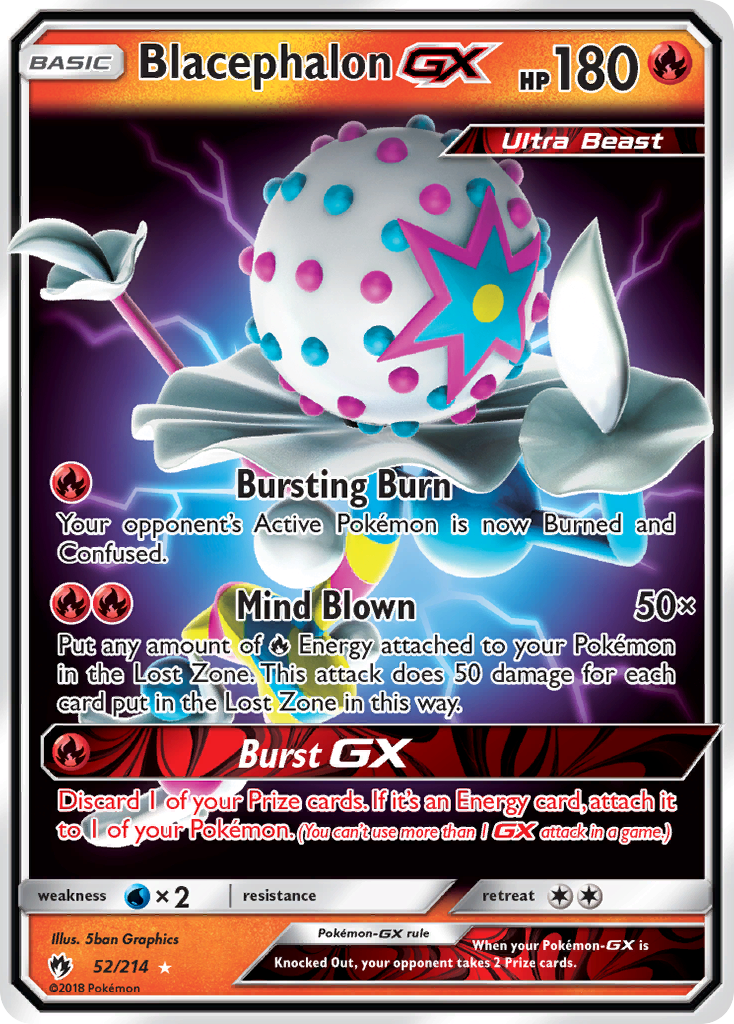 Blacephalon GX 52/214 - SM  Lost Thunder Holofoil