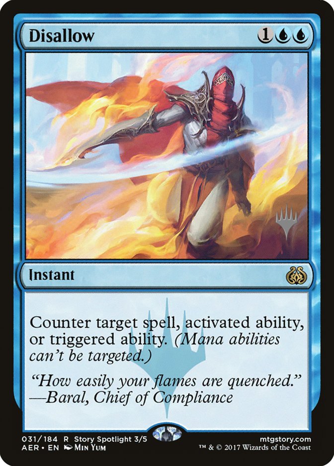 Disallow (PPTHB-031) - Aether Revolt Promos