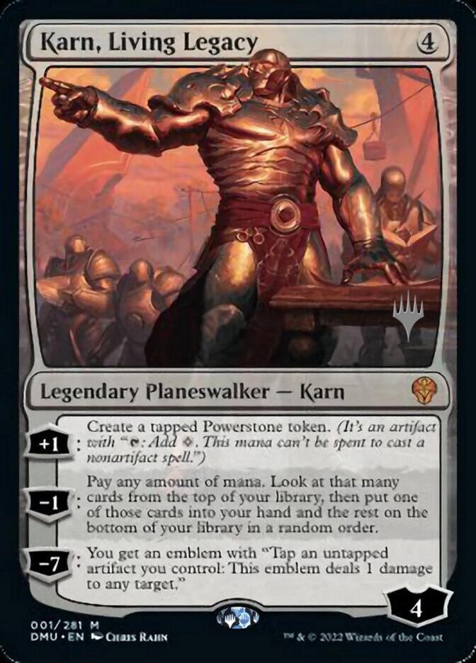 Karn, Living Legacy (PPDMU-001) - Dominaria United Promos