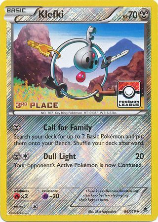 Klefki - 66/119 (Pokemon League) [3rd Place] - League & Championship Cards Reverse Holofoil