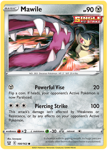 Mawile 100/163 - SWSH05 Battle Styles