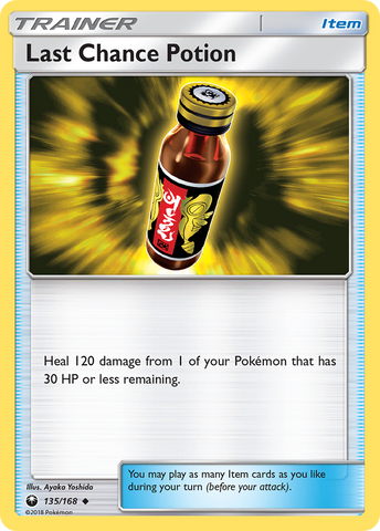 Last Chance Potion 135/168 - SM  Celestial Storm