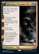 Hidetsugu Consumes All (NEO-221) - Kamigawa: Neon Dynasty: (fandfc, enchantment)