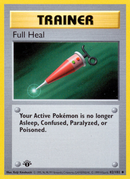 Full Heal - 82/102 - 1st Edition Base Set Shadowless - Uncommon