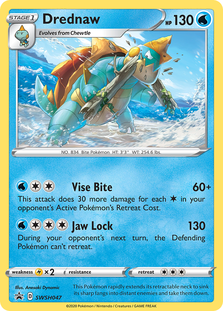 Drednaw - SWSH047/307 - SWSH Sword & Shield Promo Cards Holofoil