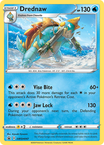 Drednaw - SWSH047/307 - SWSH Sword & Shield Promo Cards Holofoil