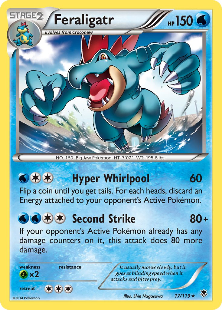 Feraligatr - 17/119 (XY Phantom Forces) - Deck Exclusives