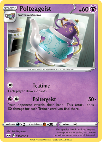 Polteageist 90/202 - SWSH01 Sword & Shield Base Set