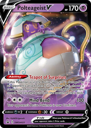 Polteageist V - SWSH021 SWSH021/307 - SWSH Sword & Shield Promo Cards Holofoil