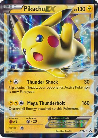 Pikachu EX - XY174 - Jumbo Cards Holofoil
