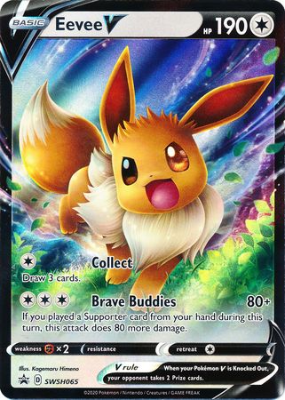 Eevee V - SWSH065 SWSH065/307 - SWSH Sword & Shield Promo Cards Holofoil