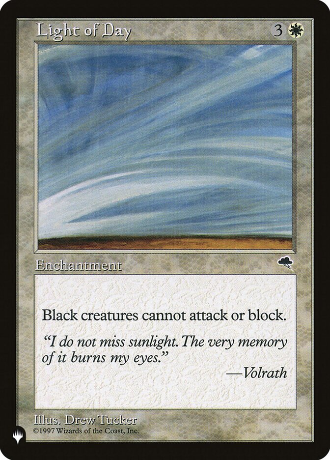 Light of Day (LIST-) - The List