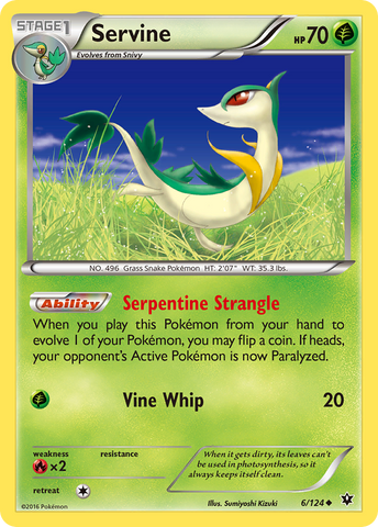 Servine 6/124 - XY  Fates Collide