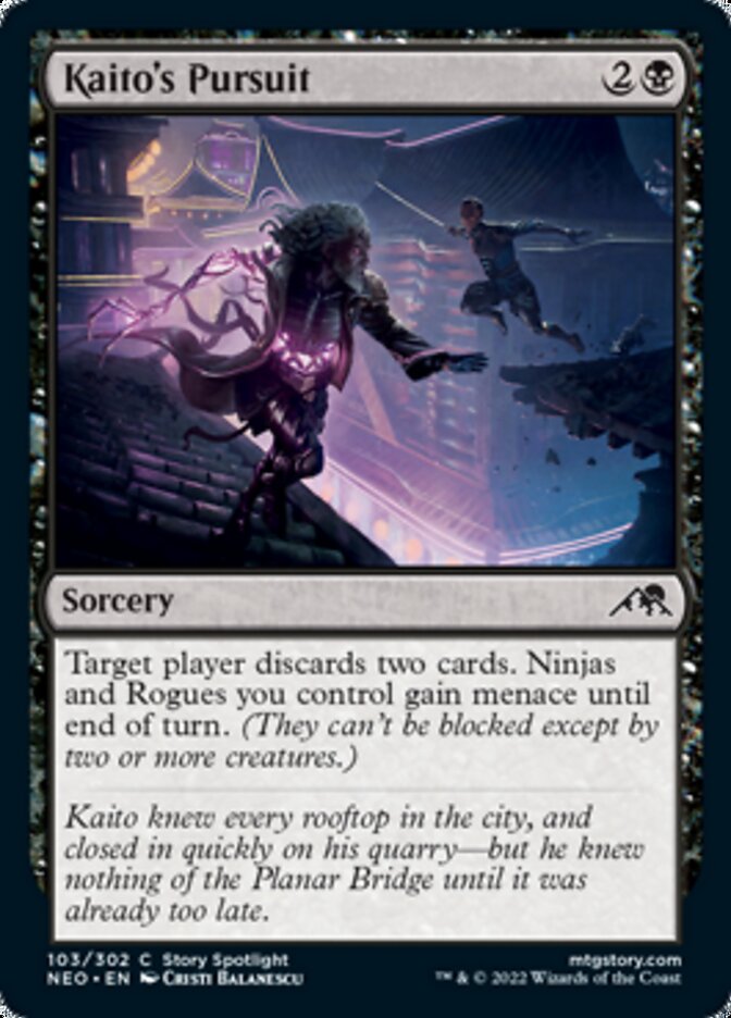 Kaito's Pursuit (NEO-103) - Kamigawa: Neon Dynasty